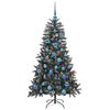 vidaXL K&uuml;nstlicher Weihnachtsbaum Gr&uuml;n 150 cm PVC, Plastik und Stahl