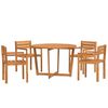 vidaXL 5-teiliges Garten-Ess-Set aus Massivholz Akazie