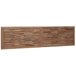 vidaXL Bettkopfteil Natur Massivholz Teak