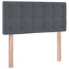vidaXL Aufbewahrungsbett mit Matratze Dunkelgrau 90 x 200 cm Samt