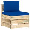 vidaXL 8-tlg. Garten-Lounge-Set mit Kissen Gr&uuml;n Impr&auml;gniertes Holz