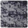 vidaXL Teppich Shaggy Hochflor NAVARRA Dunkelgrau 160x160 cm Polyester