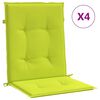 vidaXL Gartenstuhlauflagen f&uuml;r Niedriglehner 4Stk Knallgr&uuml;n 100x50x3cm