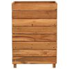 vidaXL Hochbeet 50x40x72 cm Teak Altholz und Stahl