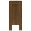 vidaXL Bartisch mit Regal Braun Eiche 102x50x103,5 cm Holzwerkstoff