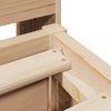 vidaXL Massivholzbett ohne Matratze 140x190 cm Kiefernholz