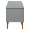 vidaXL TV-Schrank MOLDE Grau 106x40x49 cm Massivholz Kiefer