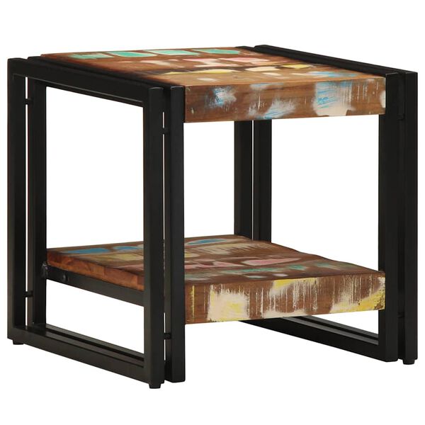 vidaXL Couchtisch 40 x 40 x 38 cm Massives upgecyceltes Holz