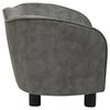 vidaXL Hundesofa Grau 66x43x40 cm Pl&uuml;sch