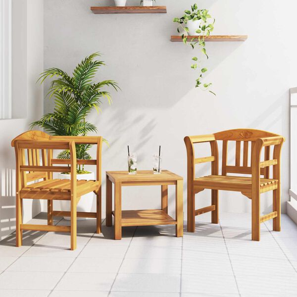 vidaXL Bank Nat&uuml;rlicher &Ouml;lfinish 68,5 x 46 x 82,5 cm Massivholz Akazie