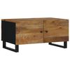 vidaXL Couchtisch 80x50x40 cm Massivholz Mango & Holzwerkstoff