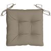 vidaXL Stuhlkissen 2 Stk. Taupe 50x50x7 cm Oxford-Gewebe