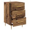 vidaXL Nachttisch mit Schubladen Altholz 40 x 40 x 66 cm Holzwerkstoff