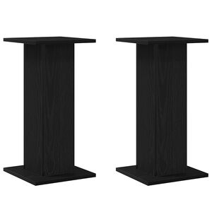 vidaXL Pflanzenst&auml;nder 2 pcs Schwarz Eichen-Optik 30 x 30 x 60 cm