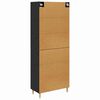 vidaXL Highboard Schwarz Eichen-Optik 69,5 x 34 x 180 cm