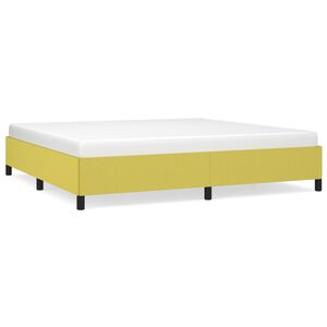 vidaXL Bettgestell ohne Matratze Gr&uuml;n 200x200 cm Stoff