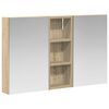 vidaXL Badezimmerschrank-Set 3 stk. 80 x 10,5 x 50 cm Holzwerkstoff