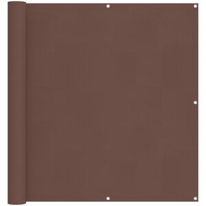 vidaXL Balkonsichtschutz 110 x 700 cm Oxford-Stoff Rechteckig Braun