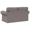 vidaXL Sofa Taupe Gesamtabmessungen: 155 x 82 x 80 cm (B x T x H) Samt