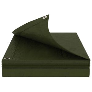 vidaXL Plane mit &Ouml;sen Gr&uuml;n 2 x 3 m 260 gsm PE