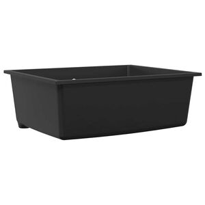 vidaXL K&uuml;chensp&uuml;le Schwarz 54 x 44 x 20 cm Granit