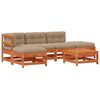 vidaXL Garten-Lounge-Set 5 Stk. Wachsboden Kiefer Massives Kiefernholz