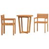 vidaXL 3-teiliges Garten-Ess-Set aus Massivholz Akazie