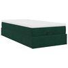 vidaXL Ottoman-Bett mit Matratze Dunkelgr&uuml;n 80x200 cm Samt