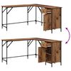 vidaXL Schreibtisch Altholz 141 x 141 x 75 cm Holzwerkstoff