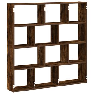vidaXL W&uuml;rfelregal 12 F&auml;cher R&auml;uchereiche Holzwerkstoff