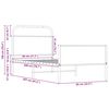 vidaXL Bettgestell ohne Matratze 80x200 cm Sonoma-Eiche Holzwerkstoff