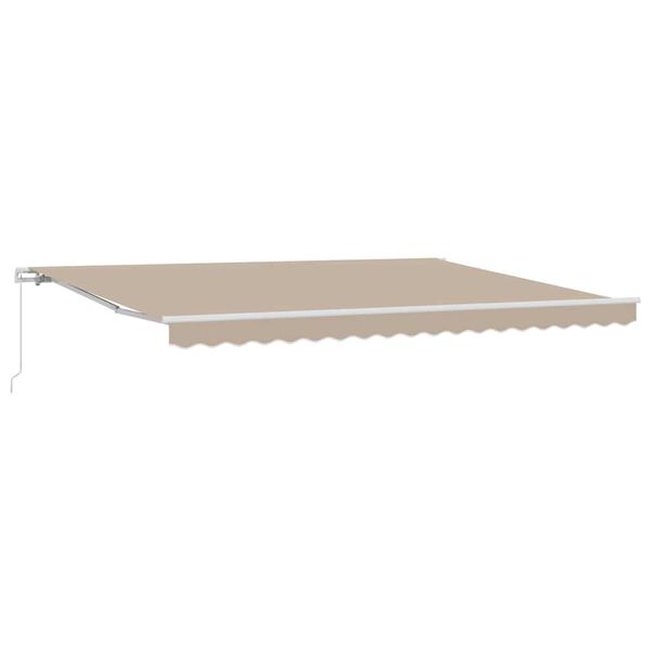 vidaXL Markise Beige 450 x 300 x 165 cm Polyester und Metall