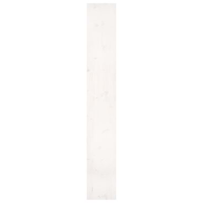 vidaXL Bücherregal/Raumteiler Weiß 80x30x199,5 cm Massivholz Kiefer