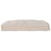 vidaXL Pallet Sofa Kissen Creme 120 x 80 x 12 cm Stoff