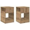 vidaXL Beistelltisch 2 stk. Artisan-Eiche 30,5 x 30 x 45 cm