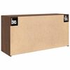 vidaXL Bad-Wandschrank Braun Eichen-Optik 80x25x40 cm Holzwerkstoff