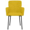 vidaXL Esszimmerstühle 2 Stk. Gelb Samt