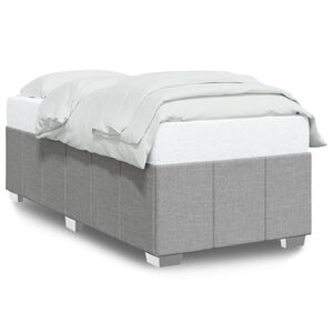 vidaXL Bettgestell ohne Matratze Hellgrau 80x200 cm Stoff