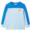 Kinder-Sweatshirt Knallblau und Hellblau 92