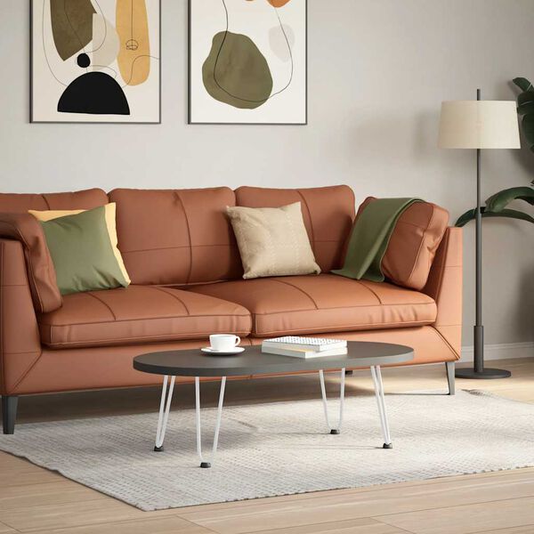 vidaXL Haarnadelbeine f&uuml;r Couchtisch 4 Stk. Wei&szlig; 30 cm Massivstahl