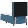 vidaXL Boxspringbett mit Kopfteil Blau 90 x 200 cm Samt