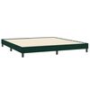 vidaXL Boxspringbett mit Matratzen Dunkelgr&uuml;n 200x210 cm Samt