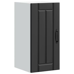 vidaXL K&uuml;chen-H&auml;ngeschrank Lucca Schwarz Holzwerkstoff