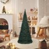 vidaXL Künstlicher Pop-Up-Weihnachtsbaum mit Beleuchtung Grün 210 cm
