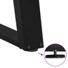 vidaXL Konsolentischbeine U-Form 2 Stk. Schwarz 28x(72-73) cm Stahl