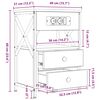 vidaXL Nachttisch 2 pcs Graues Sonoma 40 x 31 x 60 cm Holzwerkstoff