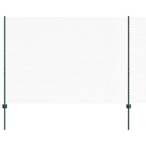 vidaXL Sechseckzaun mit Pfosten 25 x 1,6 m PVC-beschichteter Stahl