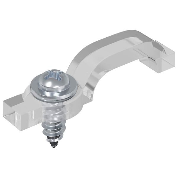 vidaXL LED Streifen 4 pcs Schwarz und Transparent 510 x 0,8 x 0,3 cm