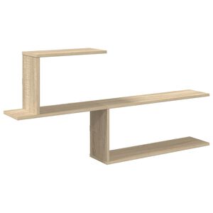 vidaXL Wandregal Sonoma-Eiche 122 x 18 x 60 cm Holzwerkstoff