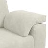 vidaXL Zweisitzer-Sofa Creme 120 cm Samt